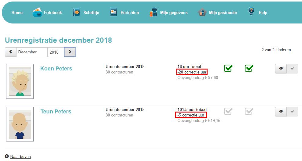 3. Corrigeren uren van gesloten maanden Als de uren door beide partijen akkoord zijn gegeven dan is voor die maand geen mogelijkheid meer om correcties door te voeren.