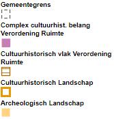 Referentiesituatie Cultuurhistorie In 2010 is cultuurhistorische waardenkaart opgesteld door de provincie Noord-Brabant, op kleine onderdelen aangepast in de herziening 2016, zie Figuur 21.