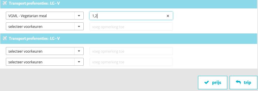 Geef in het tweede veldje via reizigersnummer aan voor welke