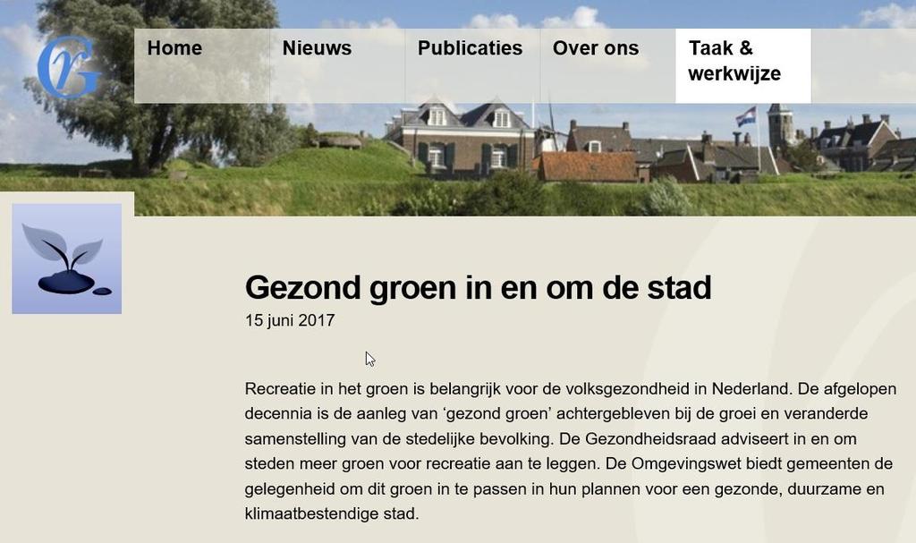 De waarde van ons groene landschap Vestigingsklimaat