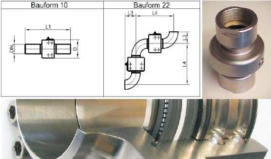 Draaikoppelingen en draaidoorvoeren voor complexe en standaard toepassingen Continu roterende draaikoppelingen in veelvoudige uitvoeringen, lichte uitvoering diameters van 1/8 tot 4 werktemperatuur