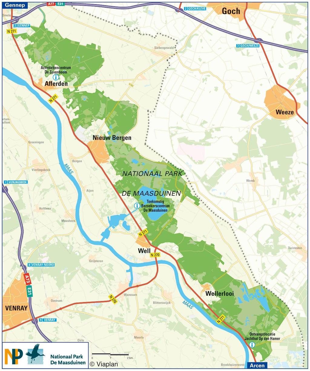 24 juni 2011: Bezoek aan 1. Introductie: De Maasduinen (opgericht op 16 oktober 2004) strekken zich uit langs de oostelijke oever van de Maas in de Noord-Limburgse gemeenten Bergen en Gennep.