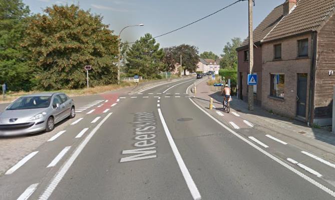 13. Kruispunt Meersstraat Scheldedijk Dit kruispunt ligt op de route Heusden-Gent en is een zwart punt. Fietsers vanuit Heusden die oversteken om de Scheldedijk op te rijden, lopen hier een risico.