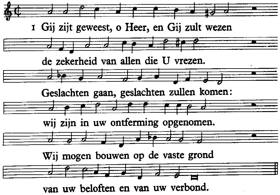 90 1 Een gebed van Mozes, de godsman. Heer, u bent ons een toevlucht geweest van geslacht op geslacht.