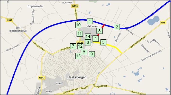 BIJLAGE 1 Verkeersintensiteiten Tabel b.1 Verkeersintensiteiten in mvt/etmaal voor de huidige situatie en de autonome ontwikkeling.