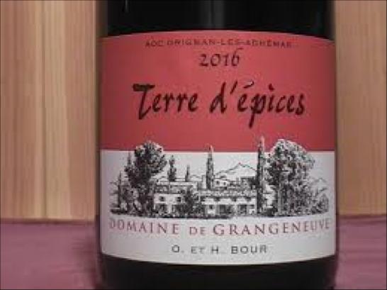 Domaine de Grangeneuve Wijn 1 Wijn 2 Wijn 3 Wijn 4 Wijn 5 Wijn 6 Wijn 7 Jaar : 2016 Appellatie : AOC Grignan-les-Adhémar Bijzonderheden : Terre d Epices
