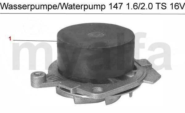1 262310 Waterpomp 145/6 1.4/1.6/1.8/2.0/ IE 16V TS,147 1.6/2.
