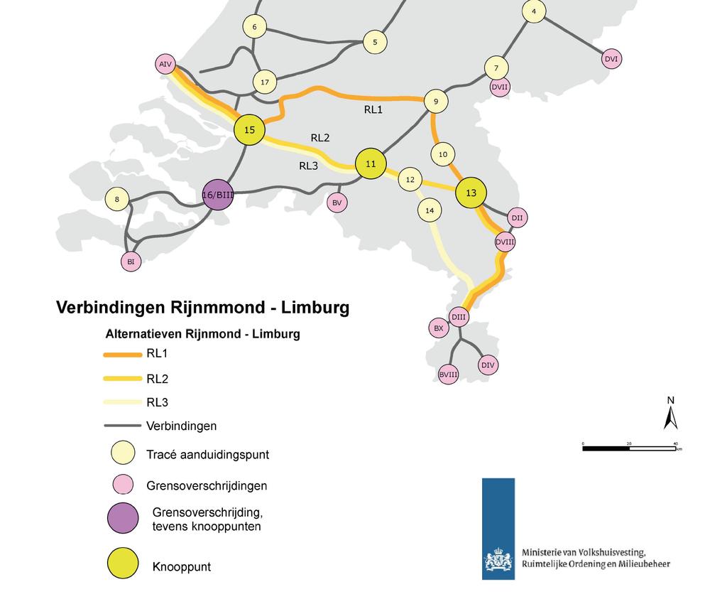 Voorafgaand aan het vaststellen van de hoofdstructuur zijn in de ontwerp structuurvisie en het MER Structuurvisie Buisleidingen (20 juli 2012) een aantal trajecten onderzocht om tussen Rijnmond en