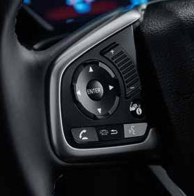 BEDIENINGSELEMENTEN AAN HET STUUR De bedieningselementen die u vaak gebruikt, zoals die voor de cruise control, Bluetooth en