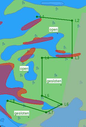 9.2 Aanscherping grens litoraal - sublitoraal Groen in de kaart Breesem