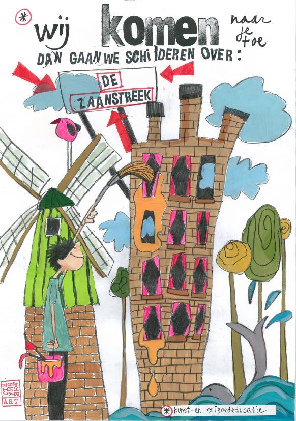 Cultuurmenu: Streken van de Zaan De kinderen van groep en krijgen een gastles over de geschiedenis van de Zaanstreek als industriegebied.