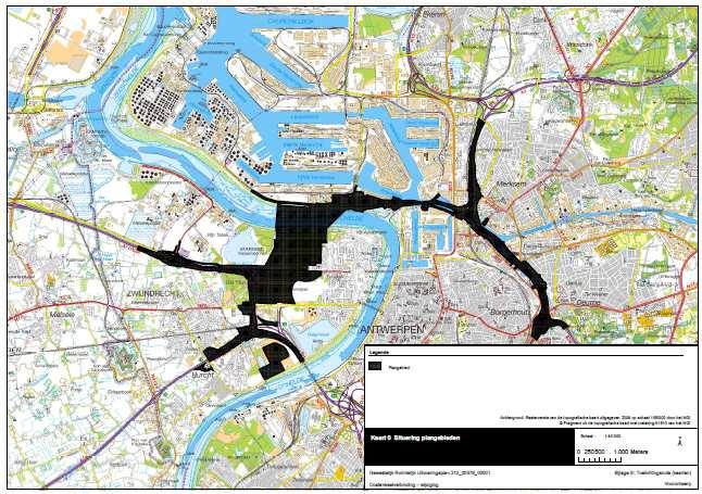 113 Leefmilieu en Infrastructuur) in zijn rapport van 9 april 1998 over het toen voorgestelde voorontwerp voor de aanleg van een noordelijke sluiting van de huidige ring van Antwerpen: Deze