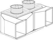 OPTIES 2. ARCHITECTONISCHE INTEGRATIE SET VOOR KOUDEMIDDELVERBINDING OP GROTE AFSTAND (WARMTEPOMPEN) (Zie hoofdstuk 5 voor units voor alleen koelen).