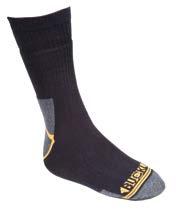Buckler Boots Comfort Socks Lichtgewicht werksok van 71% katoen Zwart Versterkte teen en
