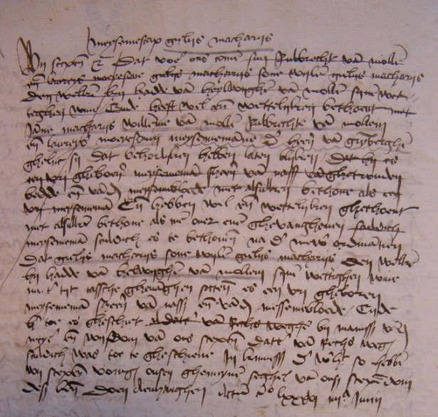DEEL 3 Generatie 1 meiseniersbrief GIELYS MACHARYS 4 juni 1486. Bron: RA Leuven, schepengriffie Brussegem, 1127, folio 20v.