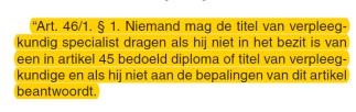 Wetsvoorstel tot verankering verpleegkundig specialist Streven naar subsidiariteit Uitzuivering en herschikking van de competenties van de gezondheidszorgbeoefenaars Taken worden toegewezen aan die