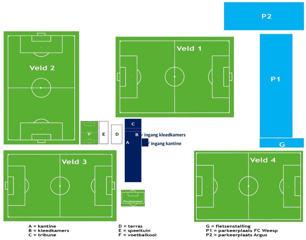 Plattegrond FC Weesp