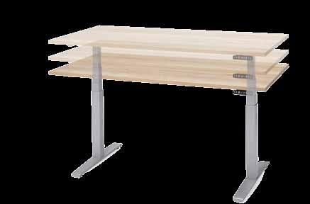 NIEUW 'Hola' ELEKTRISCHE ZIT/STATAFEL 130 CM Traploos elektrisch verstelbare tafel, standaard voorzien