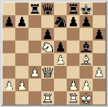Elise Juijn Izak Stolk 1. e4, c5 2. Pf3, Pc6 3. d4, cxd4 4. Pxd4, e5 5. Pf3, Pf6 6. Lg5, Le7 7. Ld3, 0-0 8. 0-0, d6 9. Pc3, Lg4 10. Le2, Tc8 11. h3, Lh5 12. Dd2, h6 13. Lxf6, Lxf6 14. Pd5, Lzf3 15.