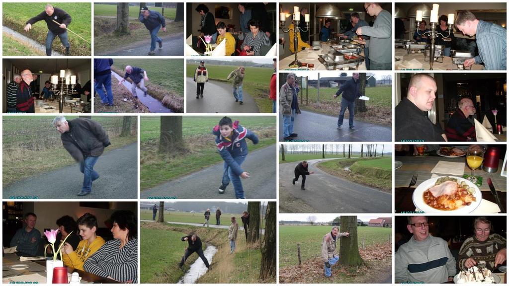 Verslag klootschieten op zaterdag 16 februari jl. Onze jaarlijkse terugkerende winteractiviteit het klootschieten startte om 14.00 uur bij Berna en Henk thuis.