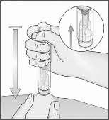 U dient de huidplooi vast te houden totdat de Metoject PEN voorgevulde pen na de injectie van de huid is verwijderd. 9.