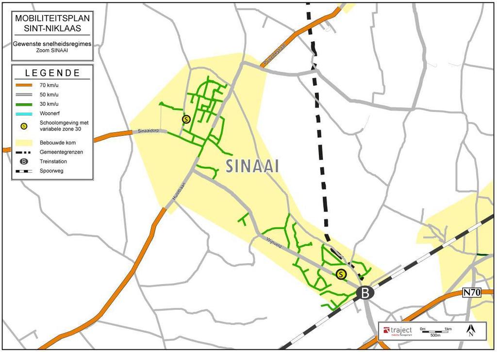 Eerder dan er vanuit gaan dat de weggebruiker zijn snelheid zal aanpassen wenst de stad Sint- Niklaas op deze wegen toch een maximumsnelheid van 50km/u op te leggen.