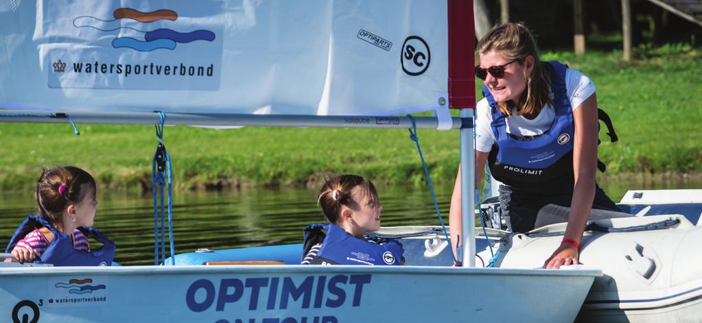 Jeugd Het Watersportverbond wil de sport én de watersportverenigingen sterker maken door meer kinderen via de Optimist on Tour en de Q-Cup op een eigentijdse manier kennis te laten maken met de