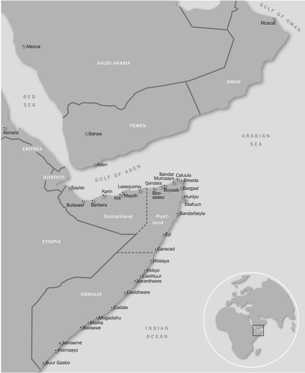 Bijlage IV Somalië en Golf van Aden Bron: United Nations, Department of Peacekeeping Operations,