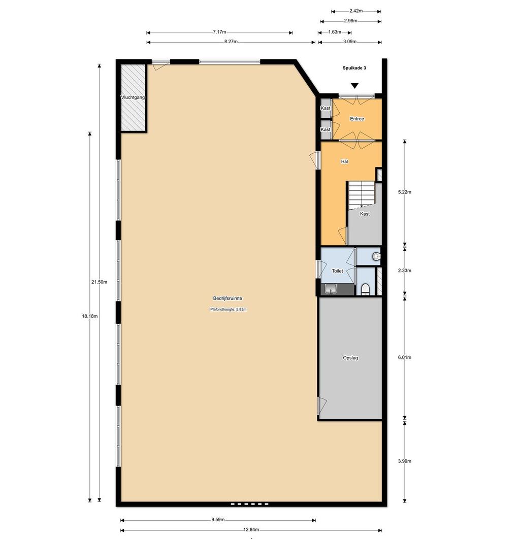 Plattegrond Spuikade bgg