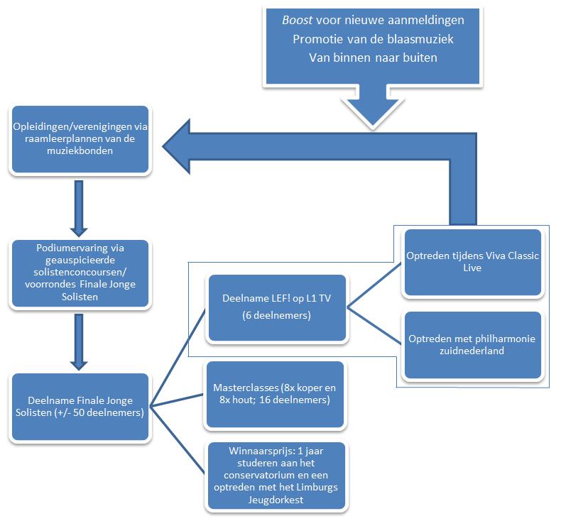 Optreden met philharmonie zuidnederland Winnaarsprijs: 1 jaar studeren aan het Conservatorium en optreden tijdens de LBM Concertconcoursen en met Limburgs Jeugdorkest 4.1. Geauspicieerde Solistenconcoursen In Limburg worden jaarlijks vele solistenconcoursen georganiseerd.
