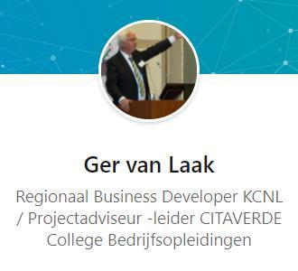 Dagvoorzitter 1. Ger van Laak 2.