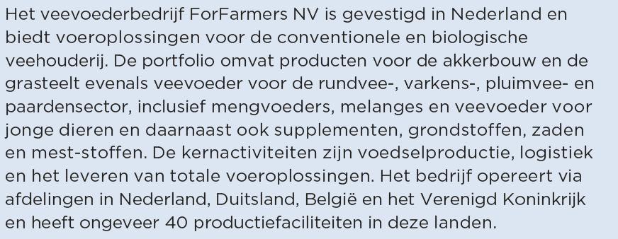 Introductie : FORFARMERS Bron: