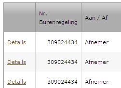 Namelden Om een transport na te melden, klikt u in de lijn van dat specifieke transport op Details. In het detailscherm dat wordt geopend, krijgt u een overzicht van de gemelde gegevens.