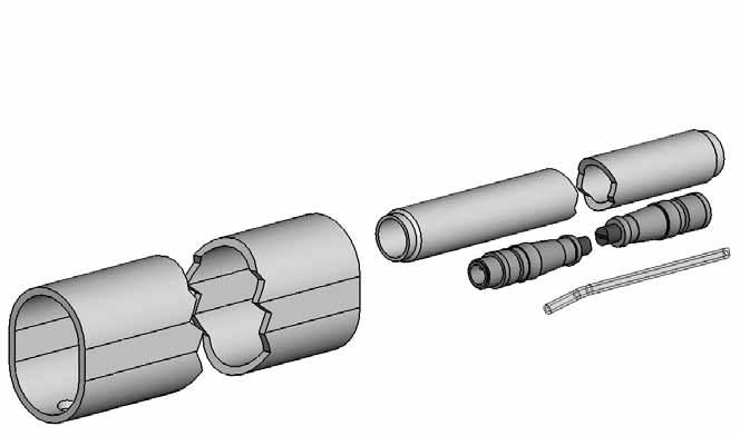 Zie afbeelding 8. Verwijder de twee platkopschroeven (7) en de borgringen (7A) van het achterste pistoolhuis (4). 3.