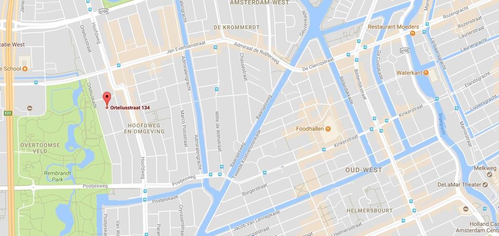 aandeel in de gemeenschap, bestaande uit de gebouwen met de daarbij behorend grond, staande en gelegen te Amsterdam aan de Orteliusstraat 134 en 136, ten tijde van de splitsing in appartementsrechten