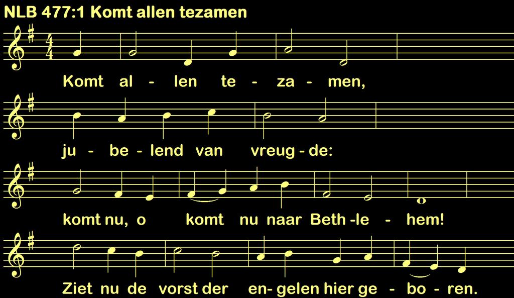 Gemeente zingt lied 1 en 3,