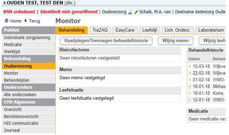 ! Een bericht wordt niet verstuurd naar het His en een patiënt heeft geen inzage in berichten tussen zorgverleners.