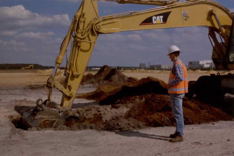 tijde van de zinkfabriek zijn duidelijk grote hoeveelheden sediment verplaatst, waardoor de podzol meestal in zekere mate geërodeerd werd, variërend van het verlies van enkel de top van de