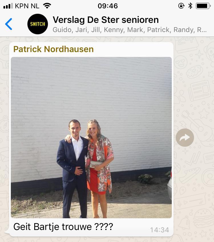 Naeve Stefan is auch Bart Linders al joare langk un vaste waarde veur os tweede elftal.
