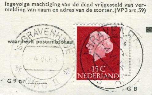 Het stempel werd verzonden in augustus/september 1920. Gebruiksperiode van september 1920 tot en met 3 oktober 1969.