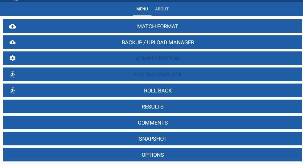 Ga naar het beginscherm Klik op results Je kan nu van alles bekijken Roster: geeft de spelerslijsten weer Results: