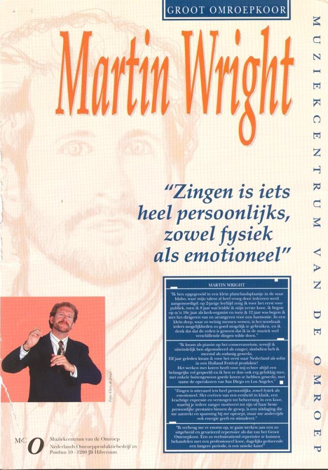 In het seizoen 1992-1993 werd in verschillende afleveringen aandacht besteed aan individuele musici die bij het Muziekcentrum van de Omroep werkten en aan dirigenten die voor de