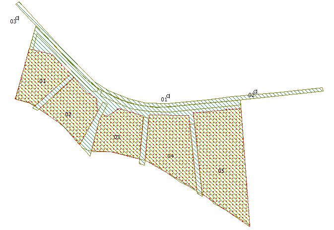 Figuur 2: Situatie op basis van de indeling van de kavels in het bestemmingsplan Binnen de afstaand van 100 meter tot de woningen aan de Meilandsedijk 4 en 6 worden bedrijven met maximaal categorie 3.