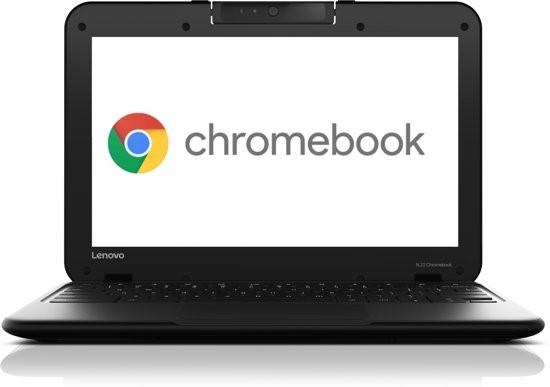 Digitaal informatie over: Chromebook. Sinds enkele jaren zien we een opmars van chromebooks. Wat zijn dit voor apparaten en wat kunnen we ermee? Op de afbeelding ziet u een chromebook.