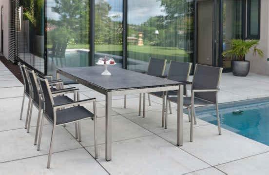 200 x 100 x 73 cm 02160050_01,06,07 VERSTELBARE ZTTING Loungegroep, onderstel aluminium poedercoating