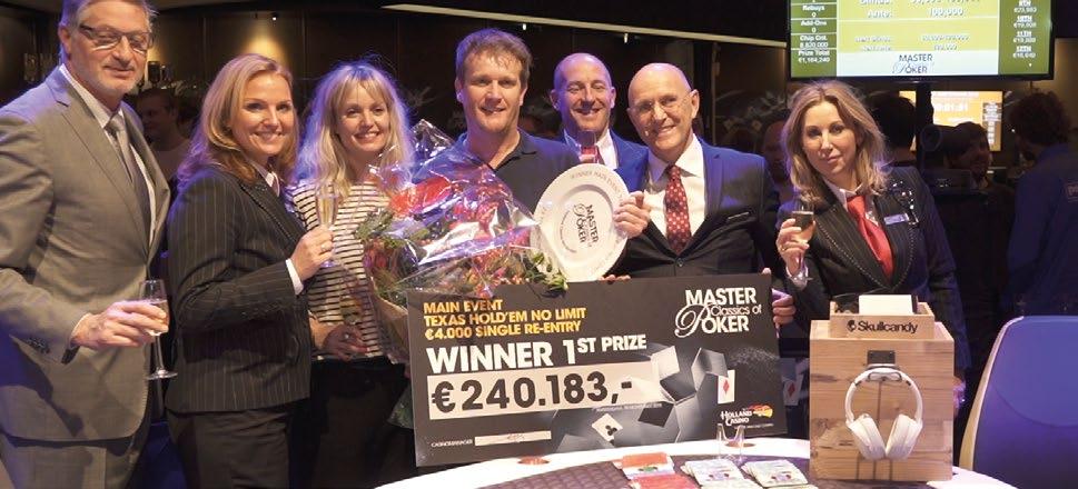 Het grootste poker-event van Nederland werd gewonnen door TV-maker Alberto Stegeman. grote video wall met ondersteunende animaties.