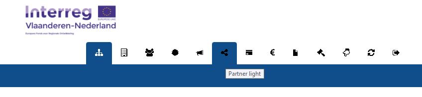 - Klik op het blok Stichting CrossRoads2 - Klik op het symbool Partner light. Onder dit symbool vindt u een overzicht van alle partijen die in het e-loket zitten.