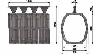 F 680/200, open sleuf 1140 760 1060 4430 248 30,4 13830 Type F 680/200, open sleuf, sleufbreedte 14 1140 760 1060 4430-29,6 13840 Type F 680/300,