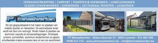 Metalen profiel- en golfplaten (Geïsoleerd en op maat) voor dakbedekking voor afdak, carport, overzetdak enz. Ook dakpanplaten op maat. C.D.L. nv Luikerstwg 27 Lommel. Tel. 011/64 26 99.