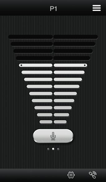 Functionaliteit Beltone SmartRemote-app 1 3 1. Pas het volumeniveau op uw draadloze hoortoestellen aan of zet het stil. Pas het volumeniveau op uw draadloze accessoires aan of zet het stil. 2.